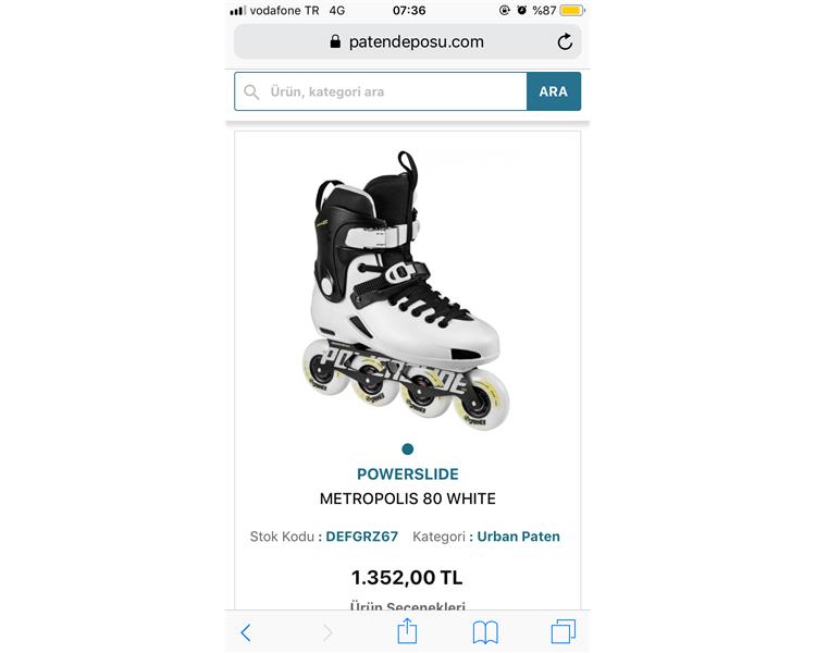 Powerslıde metropolis 80 whıte