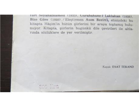 AHMET HAŞİM ....BÜTÜN ŞİİRLERİ