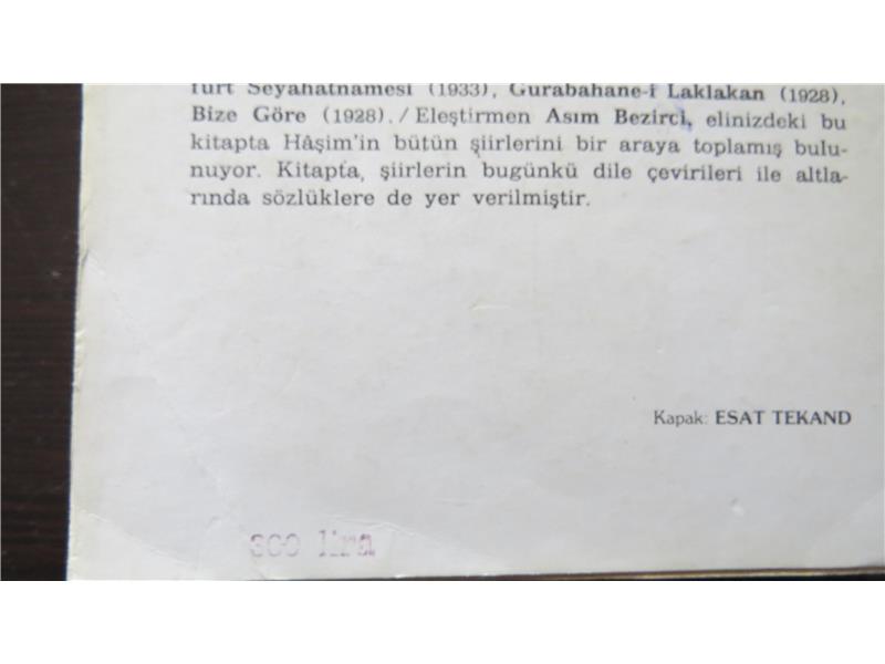 AHMET HAŞİM ....BÜTÜN ŞİİRLERİ
