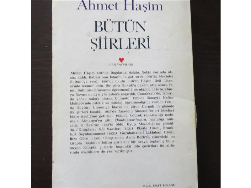 AHMET HAŞİM ....BÜTÜN ŞİİRLERİ