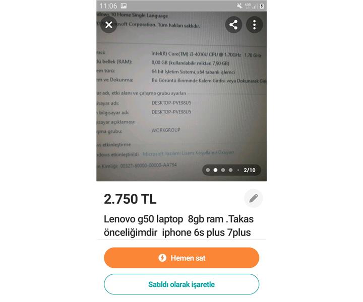 İphone 6splus 7 7plus cihazlarla takaslı diğer teklifler değerlendirilir