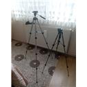 sıfır  iki adet ayarlanabilir üç ayaklı büyük ve küçük kamera ve fotoğraf makinası için tripod