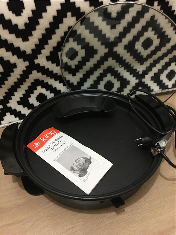 Grill tavası ve elektrikli mangal