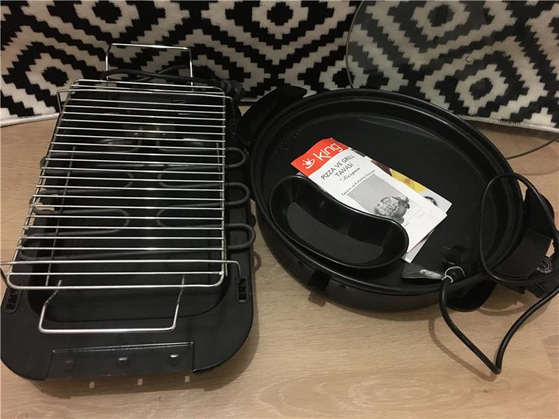 Grill tavası ve elektrikli mangal