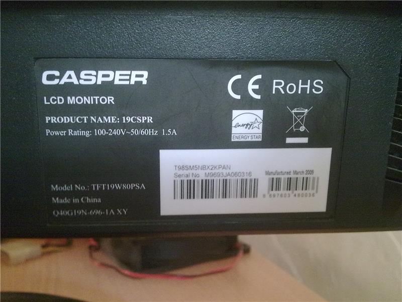 CASPER 19CSPR 19" LCD MONİTÖR