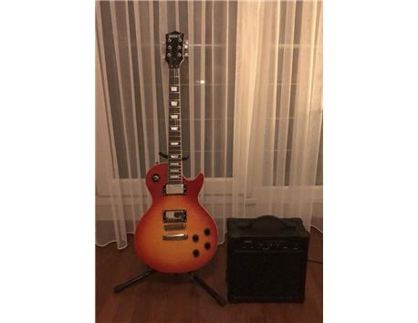 Midex Les Paul Sunburst Elektro Gitar (Amfi, Çanta, Askı ve Stand ile Birlikte)