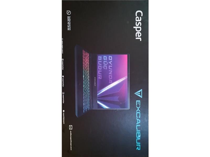 Casper Excalibur G770.1245-BQJ0P-B 16 GB RAM 1 TB SSD FULL HD Notebook