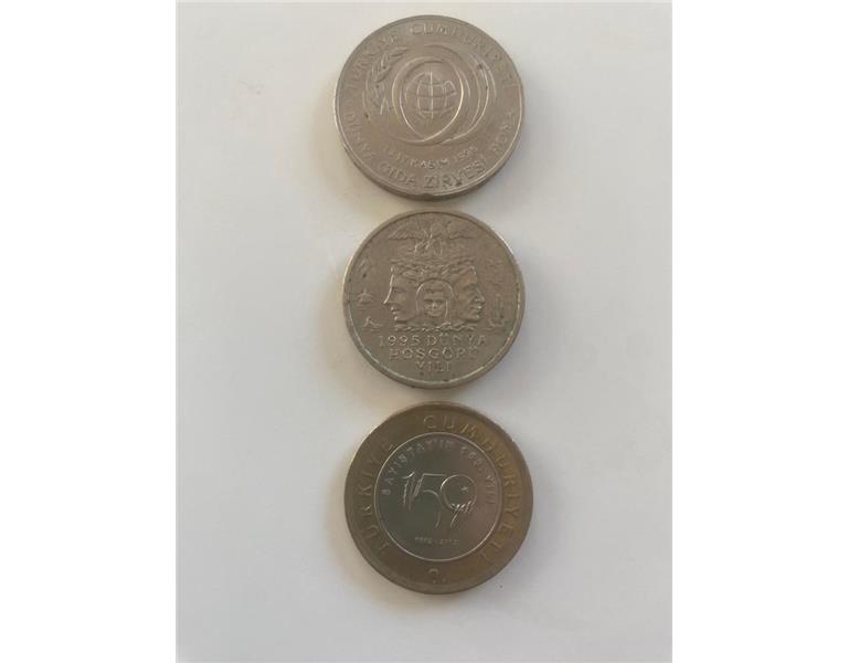 3 Adet Hatıra Parası 