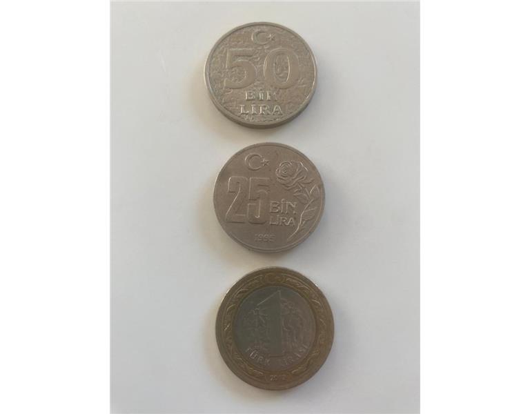 3 Adet Hatıra Parası 