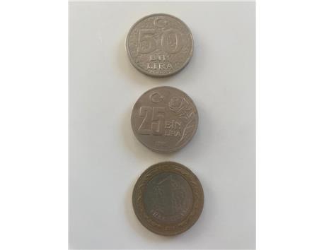 3 Adet Hatıra Parası 