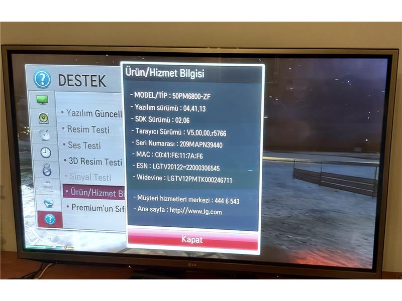 LG 50 Inc 3D  Tertemiz Plazma TV