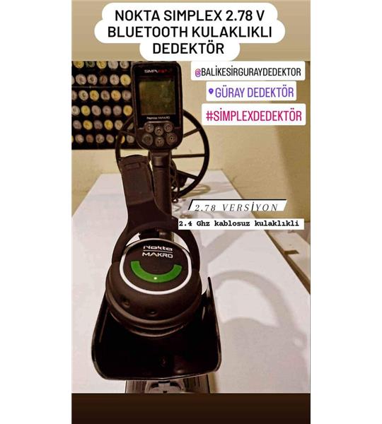 NOKTA SİMPLEX 2.78 VERSİYON KABLOSUZ KULAKLIKLI DEDEKTÖR #güraydedektör #simplex