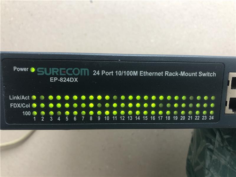 SURECOM EP-824DX 24 PORT 10/100 ETHERNET HUB SWITCH