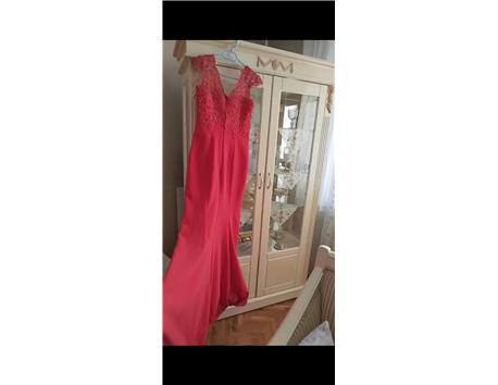 Kırmızı Balık Model Abiye – 1 Kez Giyildi (38 Beden)”