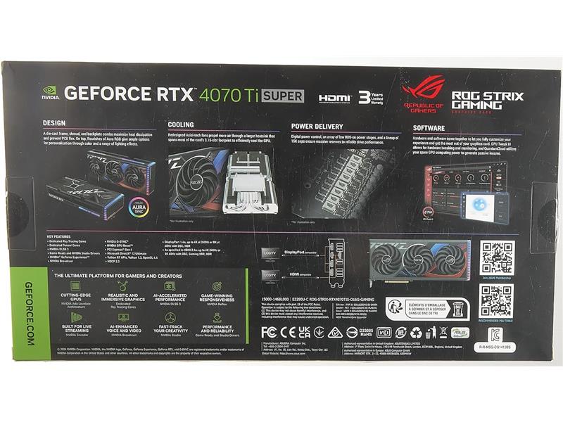 Asus rog strix geforce rtx 4070 ti super oc 16gb oyun için.