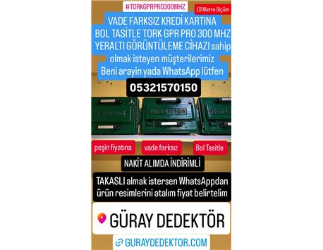 FARMET TORK GPR PRO *300mhz YERALTI GÖRÜNTÜLEME RADARI nakitte indirimli yada peşin fiyatına taksitle