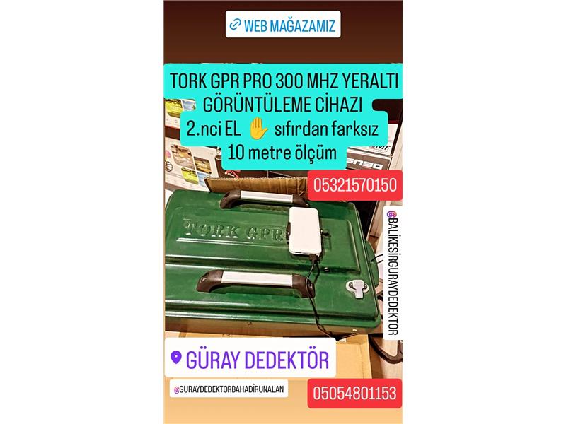 İKİNCİ EL TORK GPR PRO 300mhz YERALTI GÖRÜNTÜLEME CİHAZI 2 kere araziye çıktı