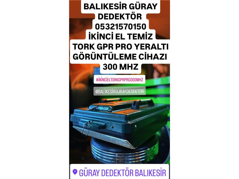 İKİNCİ EL TORK GPR PRO 300 mhz YERALTI GÖRÜNTÜLEME CİHAZI 12.05.2025 faturalı sıfırdan farksız