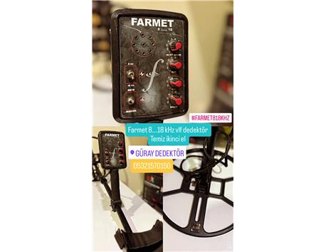 FARMET 8...18 KHZ VLF DEDEKTÖR BAŞLIK 32.5 cm başlıkli temiz ikinci el