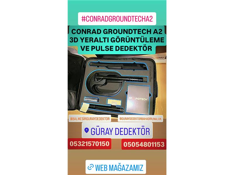 CONRAD GROUNDTECH A2 3D ZEMİN GÖZÜNTÜLEME CİHAZI ve PULSE DEDEKTÖR