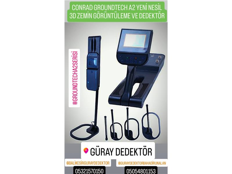  CONRAD GROUNDTECH A2 3D ZEMİN GÖZÜNTÜLEME CİHAZI ve PULSE DEDEKTÖR