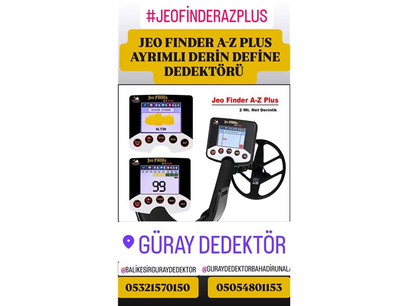 JEO FINDER A-Z PLUS ALTIN ARAMA ve DEFİNE DEDEKTÖRÜ 