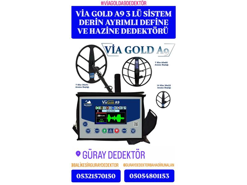 VİA GOLD A9 DERİN AYRIMLI DEFİNE VE HAZİNE DEDEKTÖRÜ