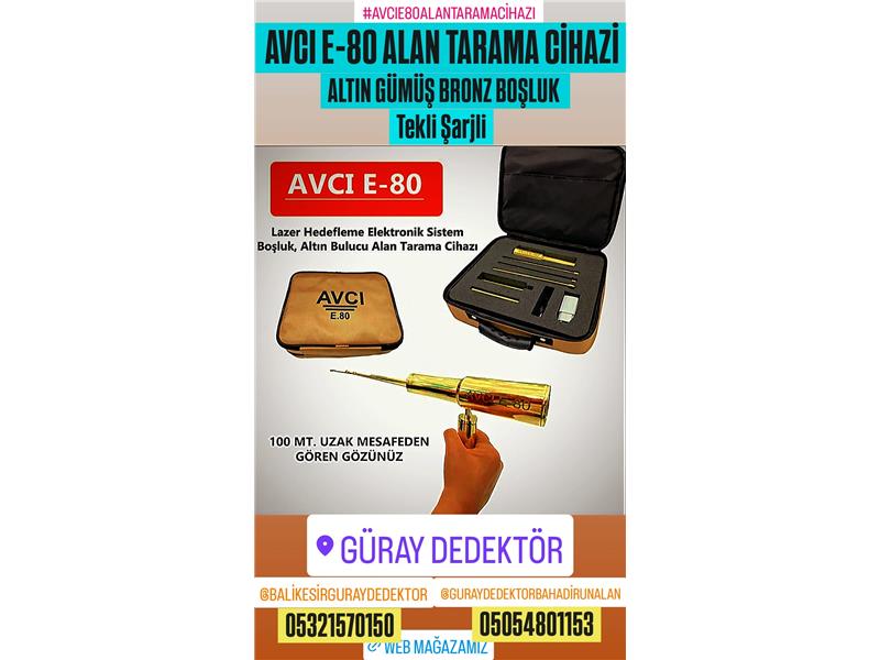 AVCI E-80 ALAN TARAMA CİHAZI TEKLİ FREKANSLI