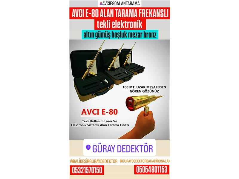 AVCI E-80 ALAN TARAMA CİHAZI TEKLİ FREKANSLI
