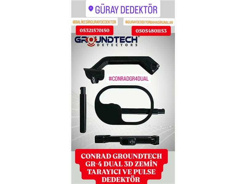 CONRAD GROUNDTECH GR-4 DUAL 3D ZEMİN TARAYICI ve PULSE DEDEKTÖR