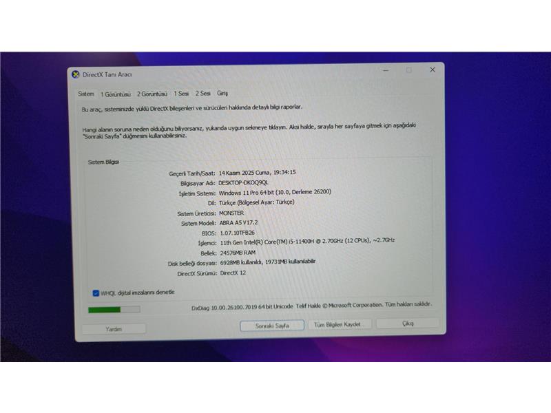 TAKASA AÇIK "YÜKSELTİLMİŞ" TEMİZ VE SORUNSUZ MONSTER ABRA A5