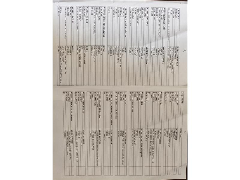 Led Lcd tv kartları toplu halde