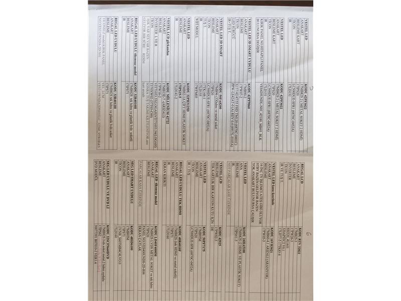 Led Lcd tv kartları toplu halde