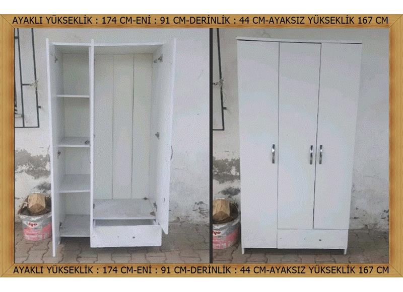 3 kapaklı 1 .çekmeceli gardırop detayları okumadan yazmayiniz