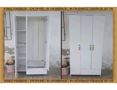 3 kapaklı 1 .çekmeceli gardırop detayları okumadan yazmayiniz