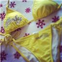25 tl 36 beden sarı bikini