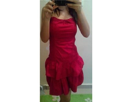 #minielbise #elbise #kırmızı #yaz #straplez #ikinciel #giyim #kadıngiyim #20TL #ucuz #uygun #secondhand
