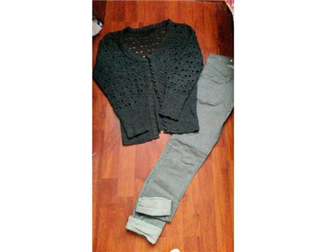 Baharr geldiii :) gri delikli hırka 10 tl  gri pantolon lk marka 15 tl